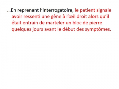 Cas clinique en ophtalmologie - Dr.Mnasri / CH Meaux (COHF 2014)